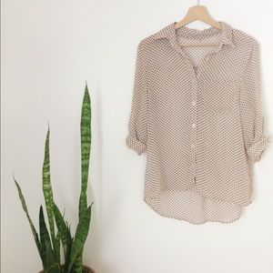 Polka-dot button down